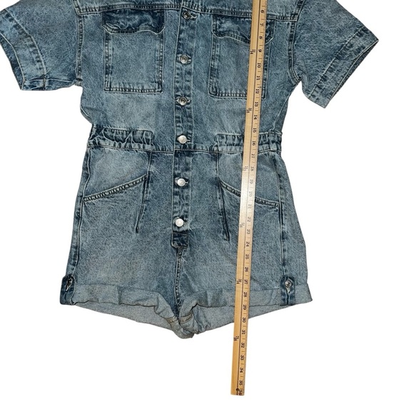 We The Free Free People Marci Cuffed Romper Size Small - Picture 4 of 5